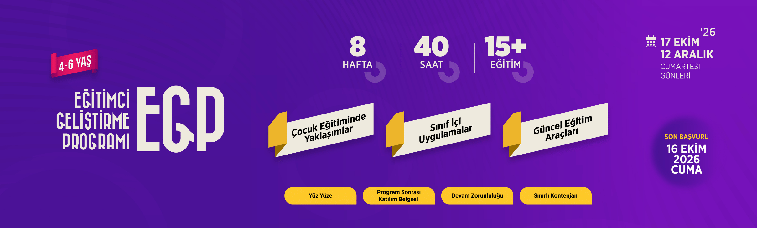 Eğitimci Geliştirme Programı 2026